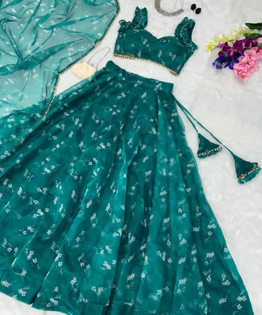 Floral Printed Readymade Lehenga