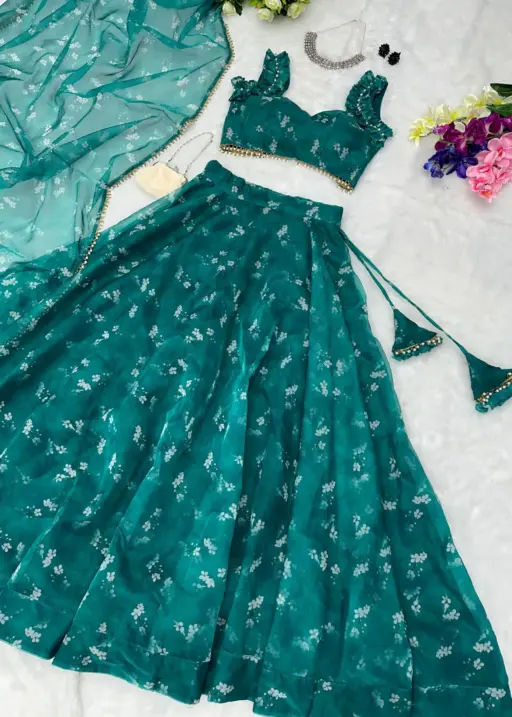 Floral Printed Readymade Lehenga