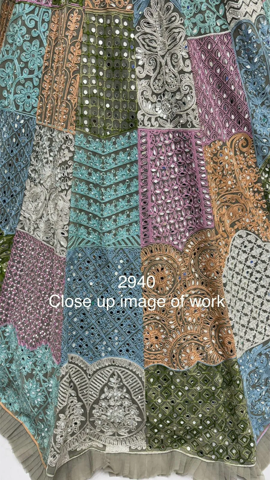 Full Embroidery Multi Color Bridal Lehenga - Image 2