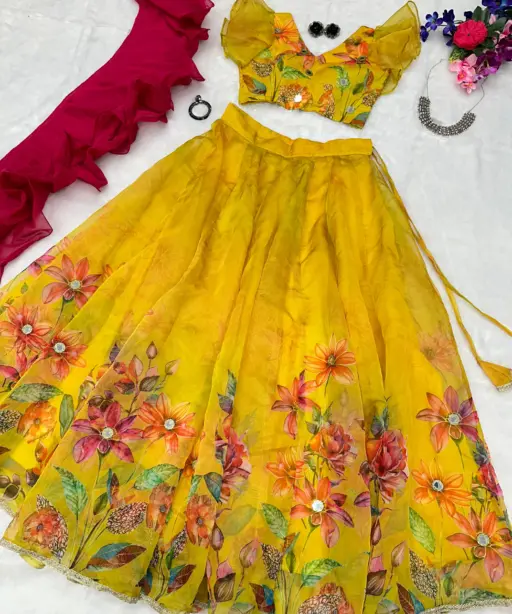Haldi Function Special  Readymade Lehenga