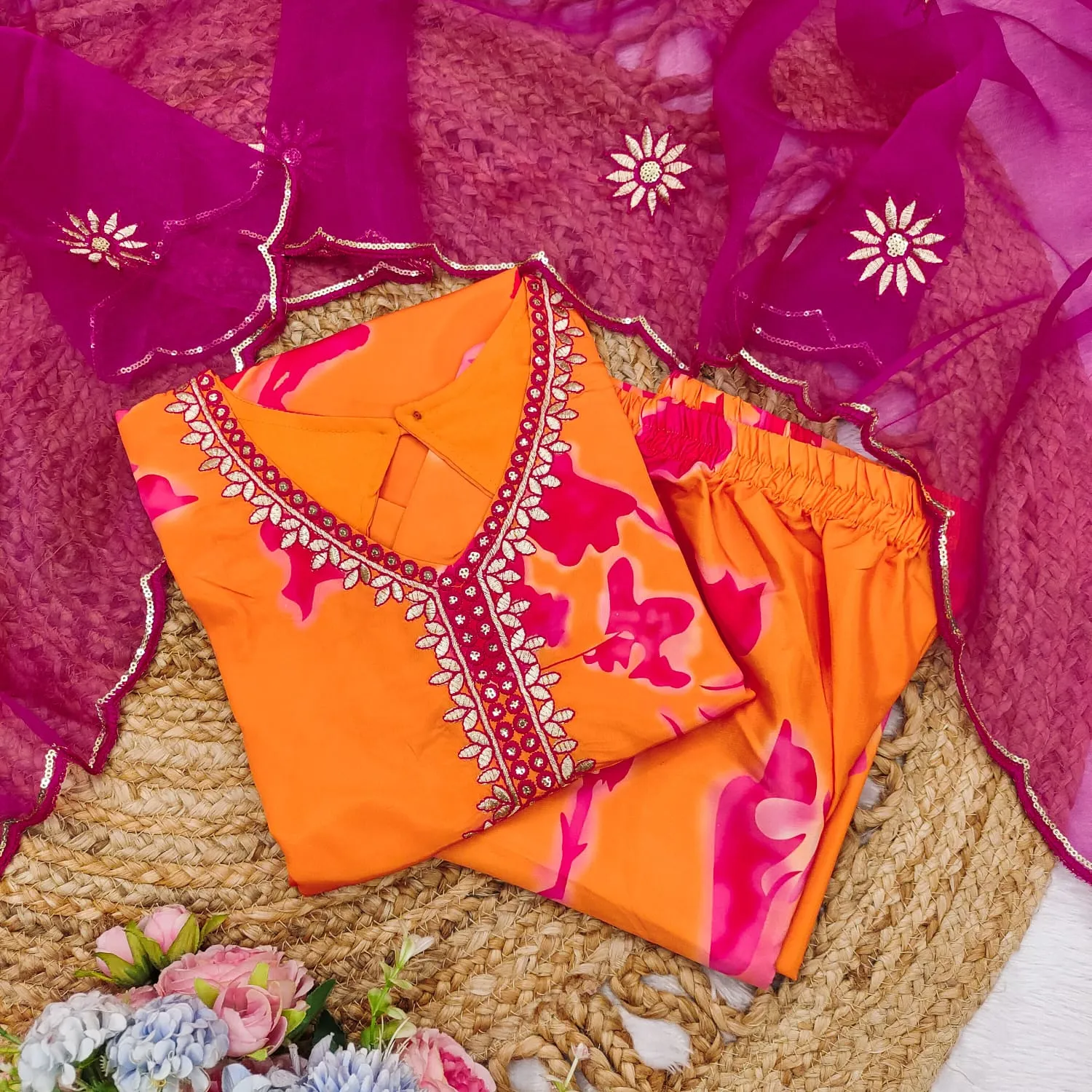 Haldi Special Designer Kurti Set - Image 3