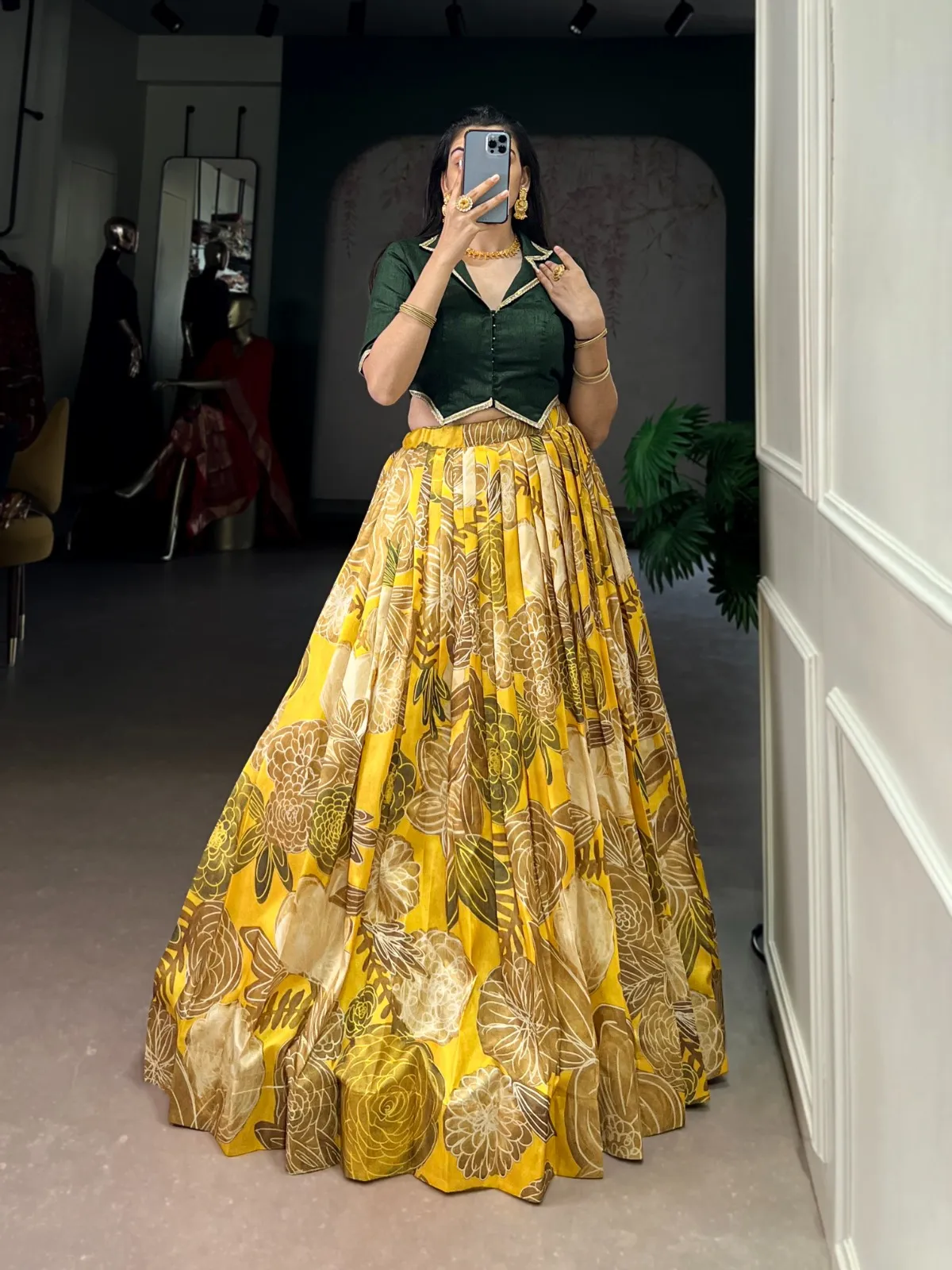 Haldi Special Readymade Lehenga - Image 2