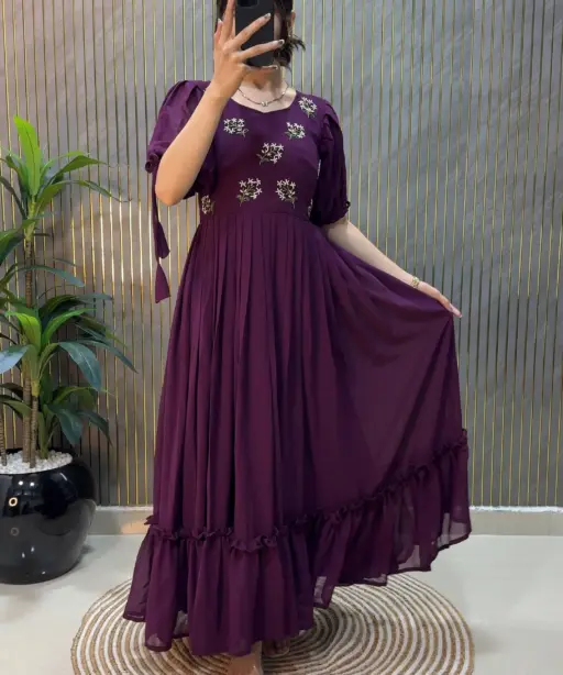 Handwork Stylish Party Gown