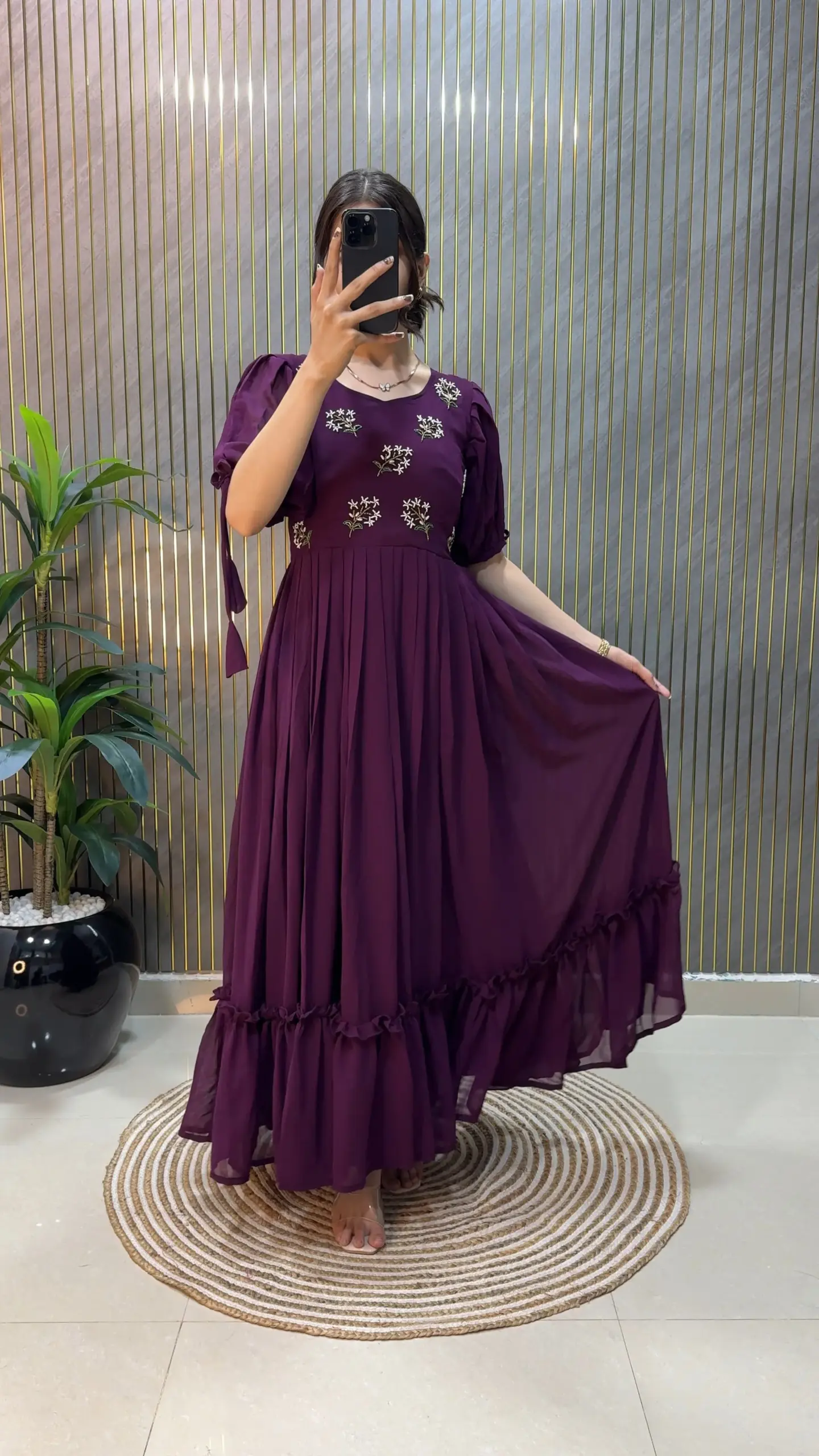 Handwork Stylish Party Gown