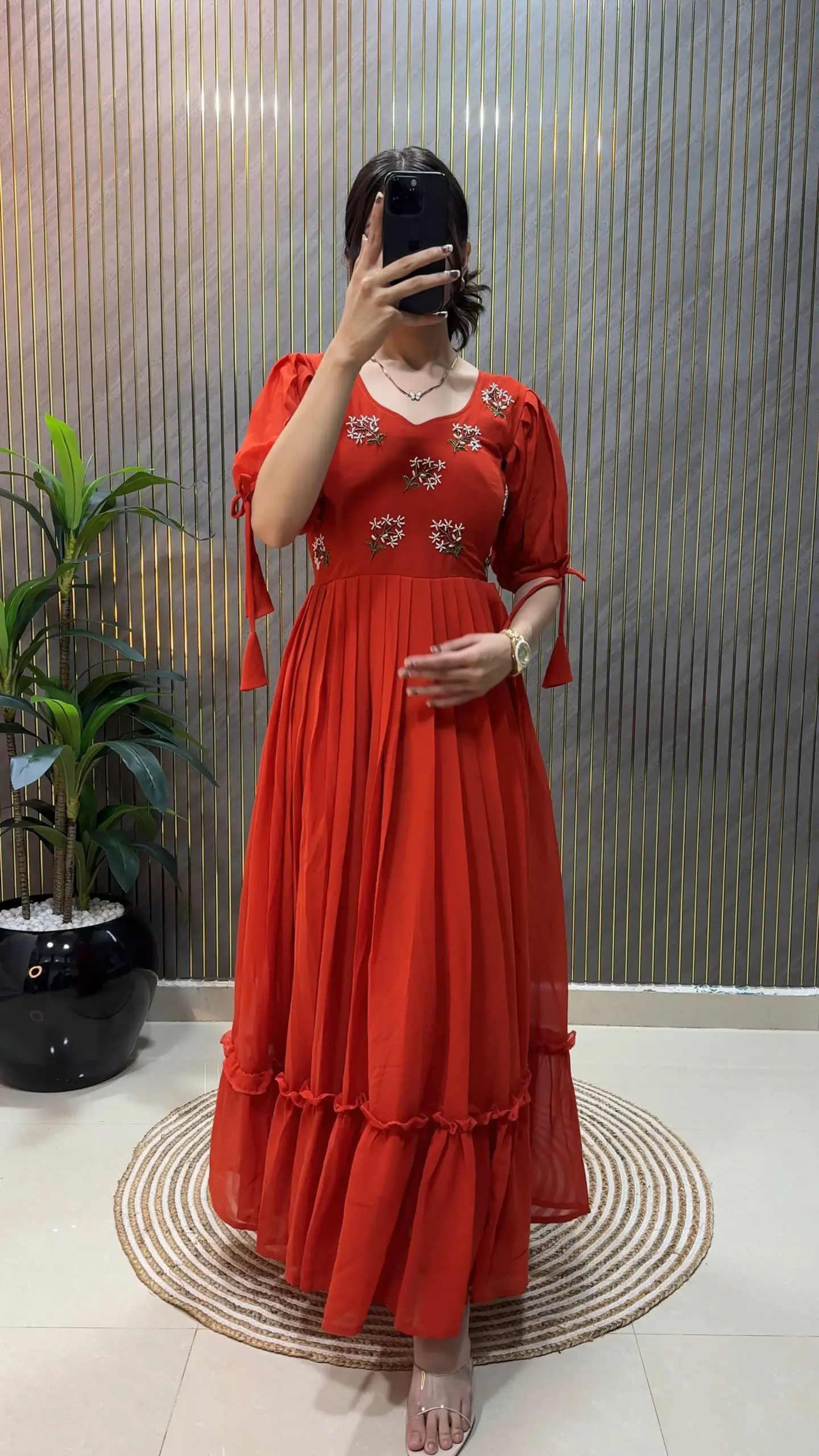 Handwork Stylish Party Gown - Image 2