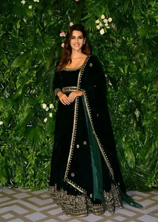 Kriti Sanon Inspired Velvet Anarkali Suit