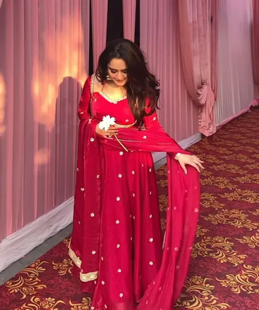 Most Viral Red Ethnic Anarkali Suit