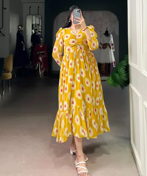 Mustard Floral Frocks