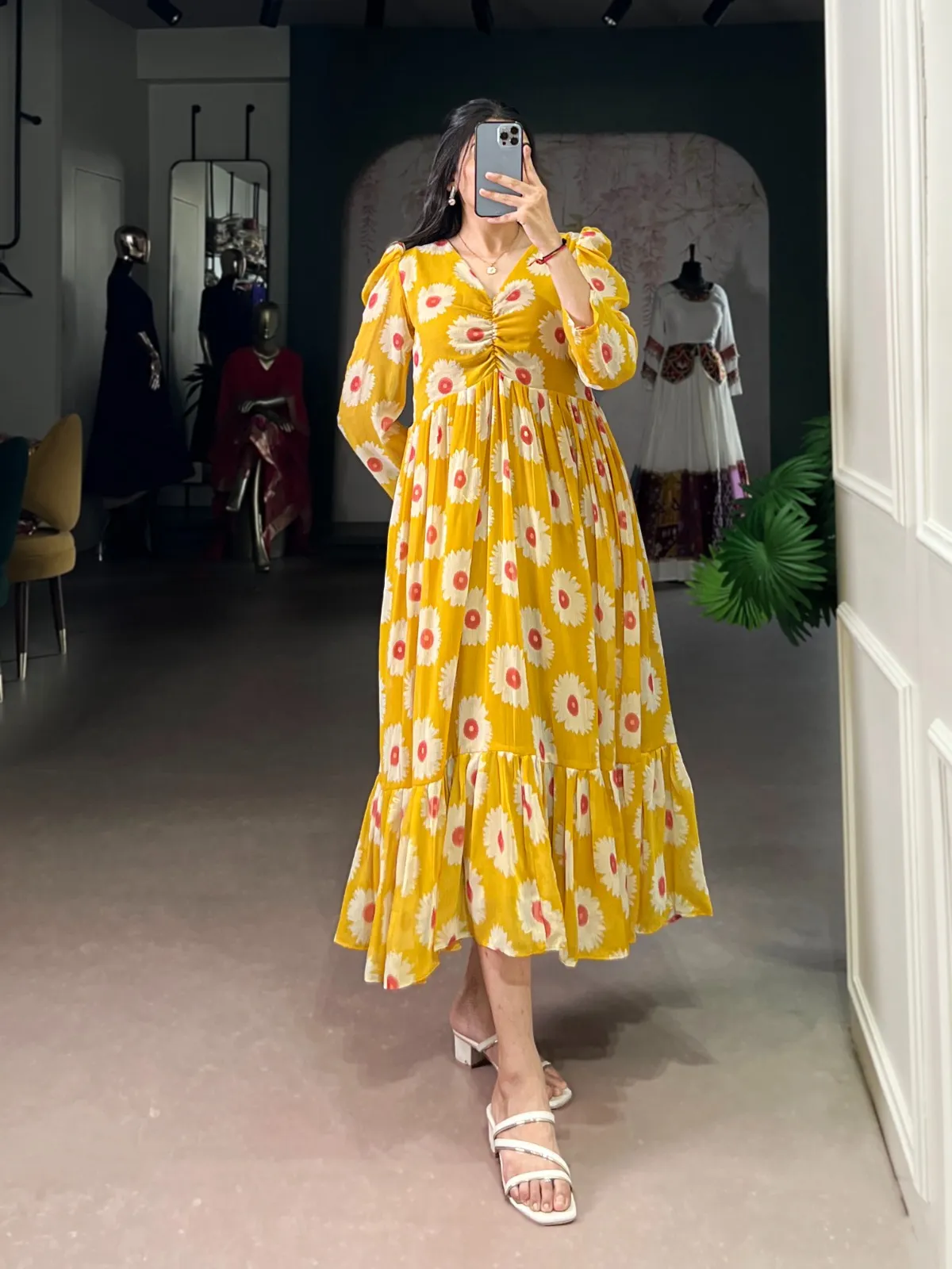 Mustard Floral Frocks