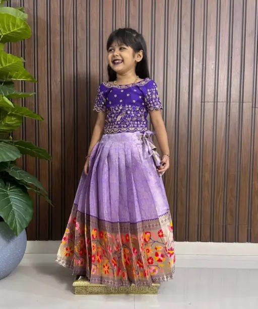 Paithani Kids Lehenga Choli
