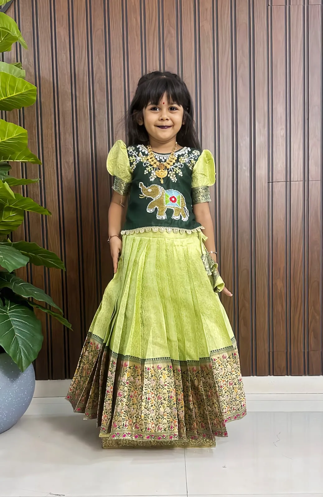Paithani Kids Lehenga Choli - Image 2