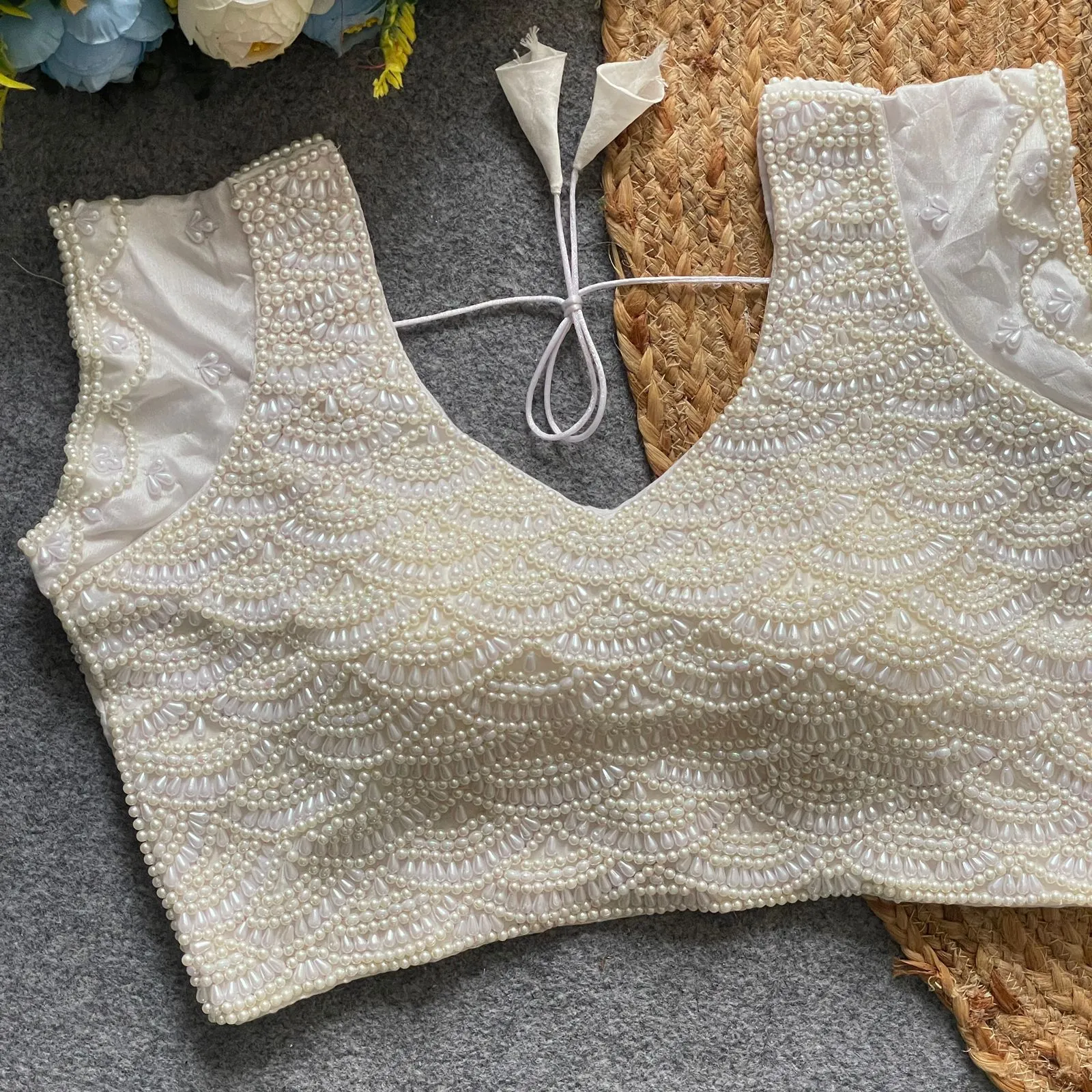 Pearl Moti Handwork Blouse