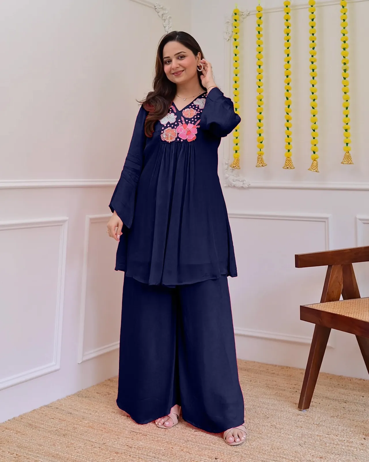 Plus Size Embroidery Co ord Sets XXXXl size