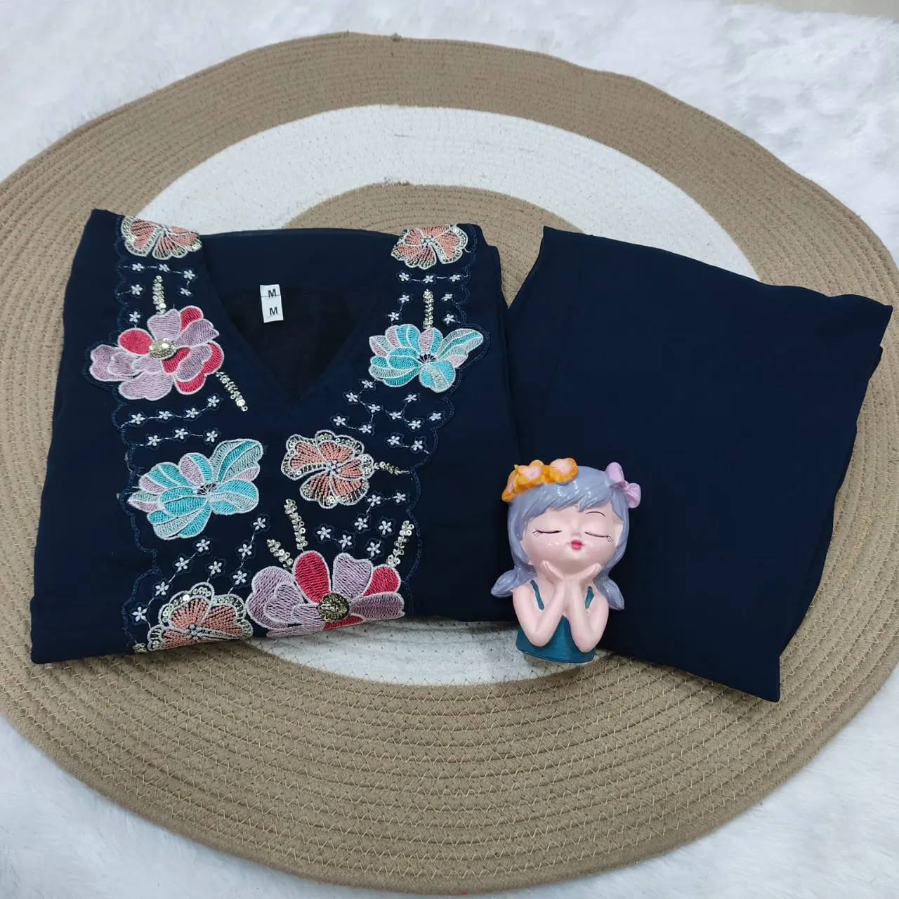 Plus Size Embroidery Co ord Sets XXXXl size - Image 10