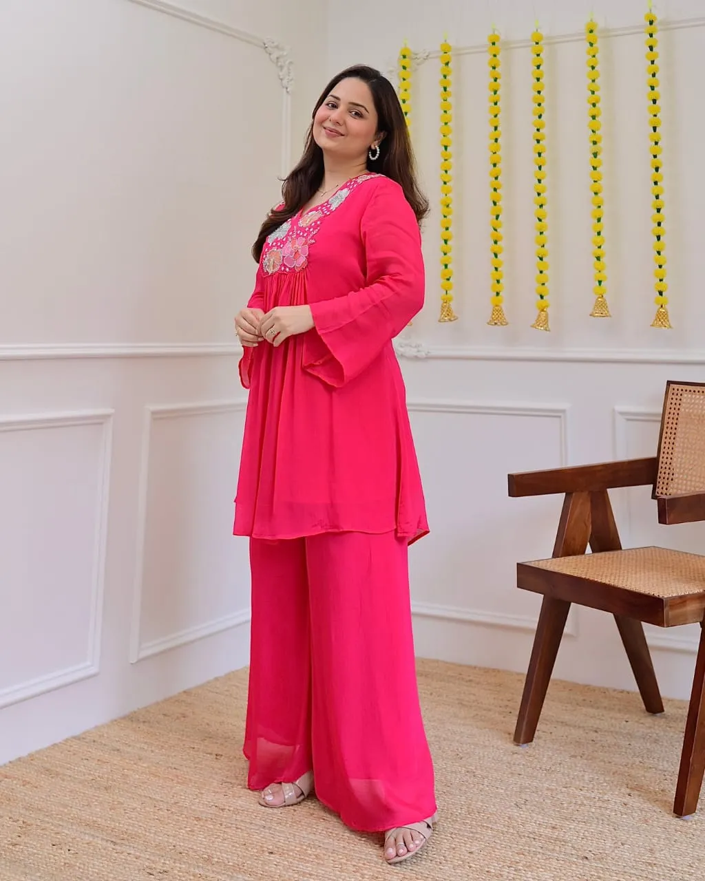 Plus Size Embroidery Co ord Sets XXXXl size - Image 3