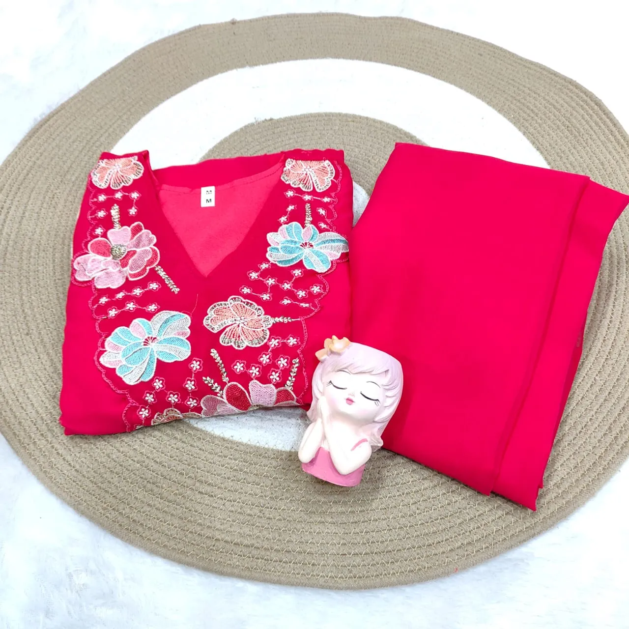 Plus Size Embroidery Co ord Sets XXXXl size - Image 6