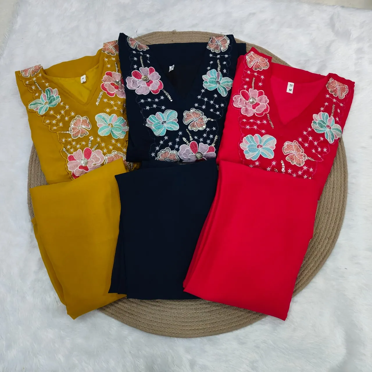 Plus Size Embroidery Co ord Sets XXXXl size - Image 8