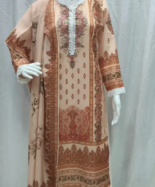 Plus Size Pakistani Printed Salwar Suit