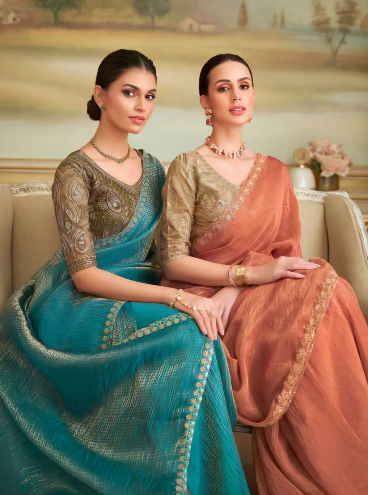 Premium Party Saree with Fancy Blouse