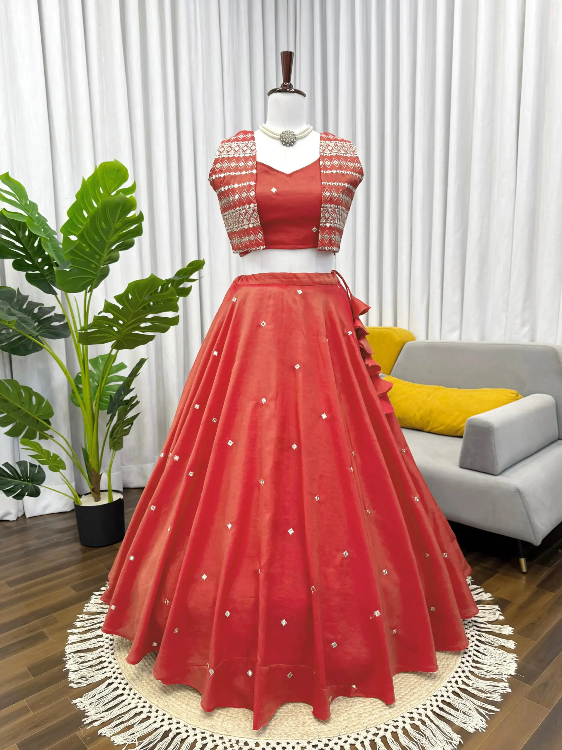 Stylish Lehenga Choli with Koti - Image 2