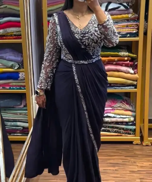 Stylish Readymade Saree Design