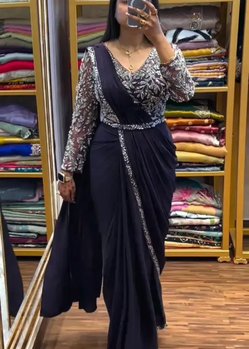 Stylish Readymade Saree Design