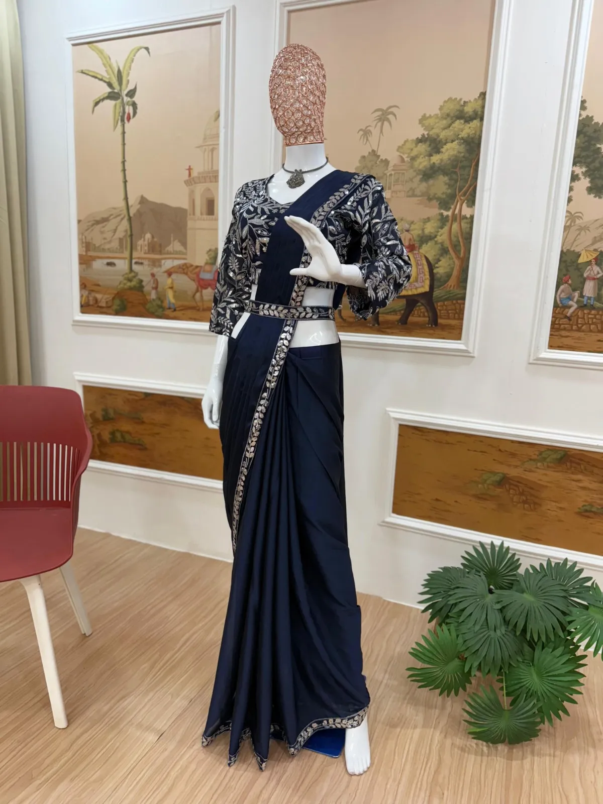 Stylish Readymade Saree Design - Image 4