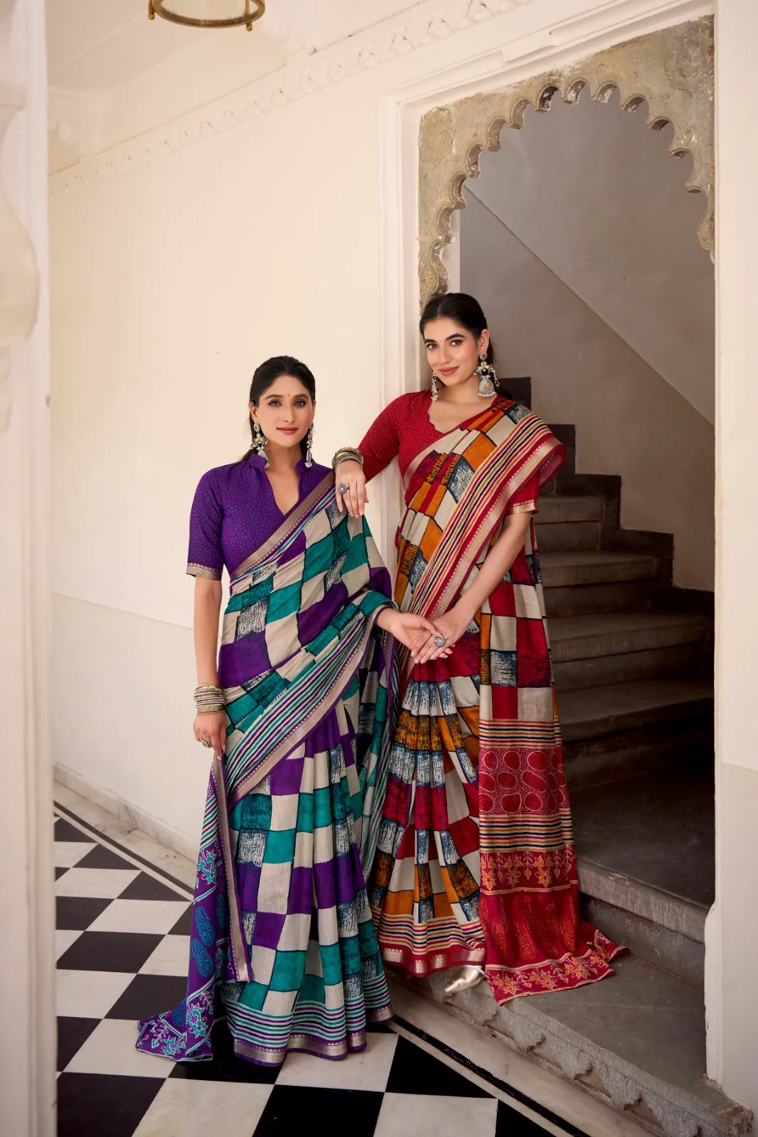 Temple Border Chanderi Saree - Image 8
