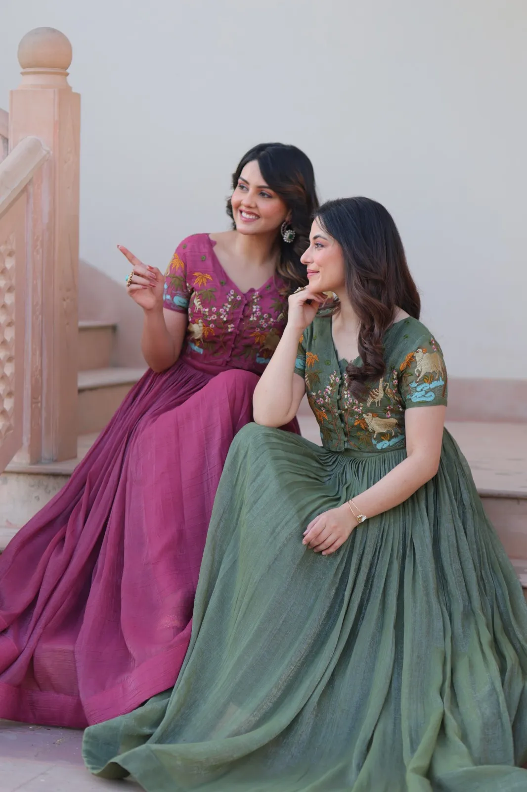 Trending Koti Gown Collection with Embroidery