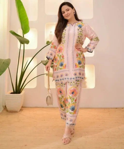 Turkish Printed Co ord Set in Big Size Up to 10xl