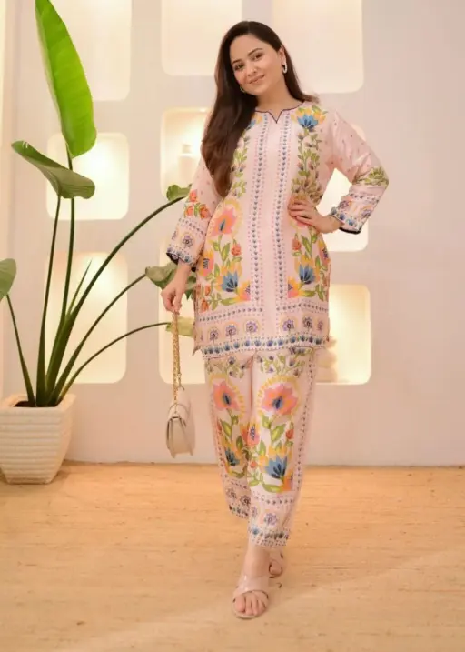 Turkish Printed Co ord Set in Big Size Up to 10xl