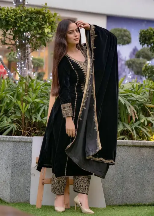 Velvet Winter Readymade Salwar Suits