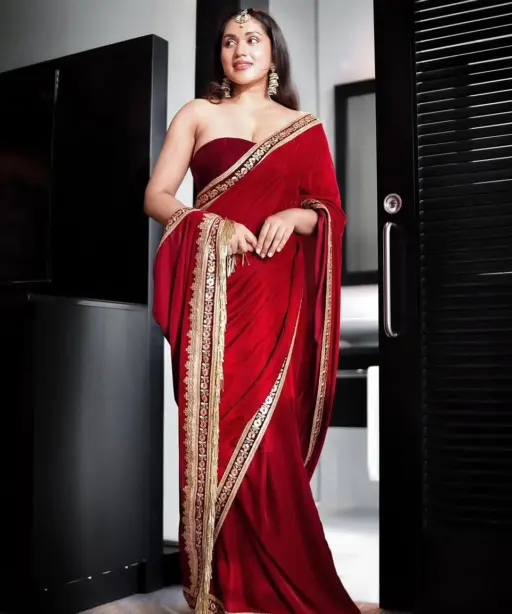 Winter Special Velvet Saree