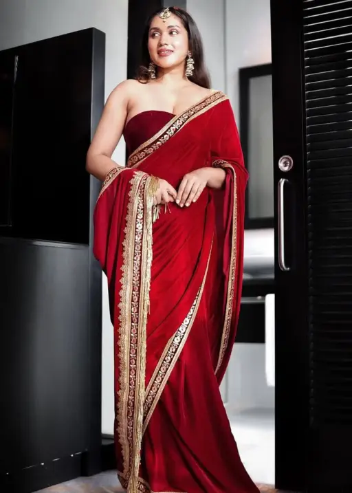 Winter Special Velvet Saree