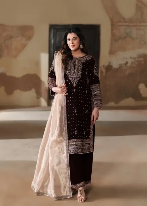 Winter Wear Velvet Readymade Salwar