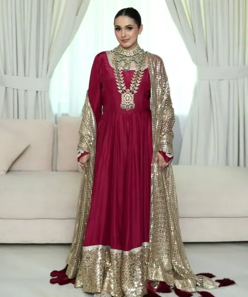 Bollywood Inspired Trending Red Anarkali Suit