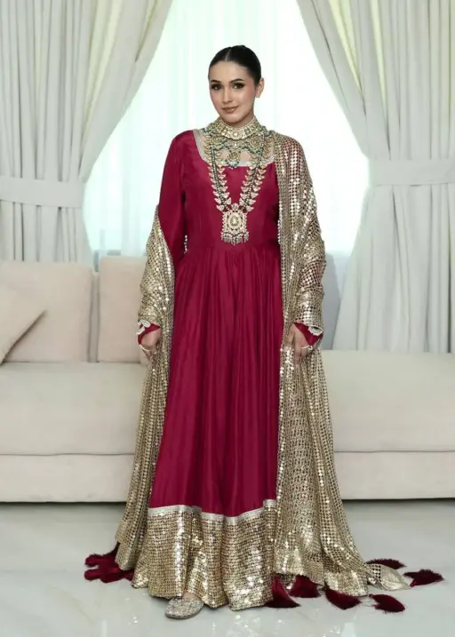 Bollywood Inspired Trending Red Anarkali Suit
