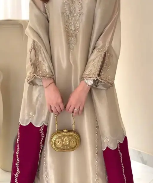 Chiku Straight Readymade Pakistani Suit Set