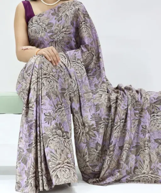 Crepe Silk Night Party Saree