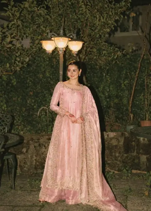 Hania Ameer Inspired Pink Salwar Suit
