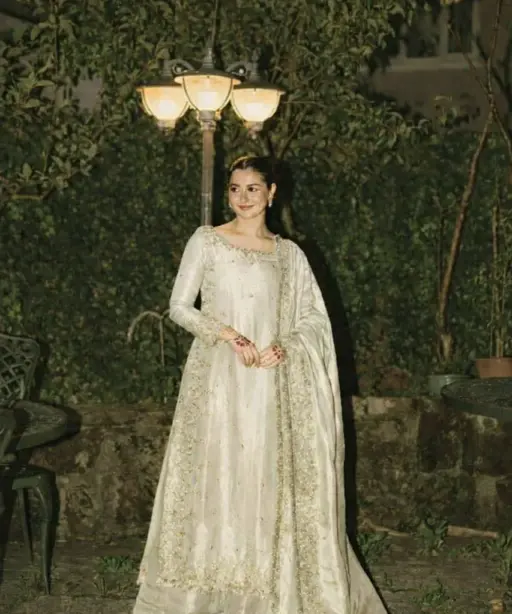 Hania Ameer Inspired White Salwar Suit