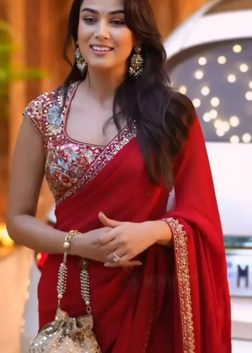 Mira Rajput Inspired Karwa Chauth Saree