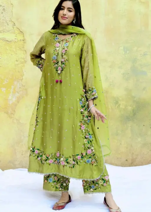 Pista Embroidery Readymade Dress Under 2000