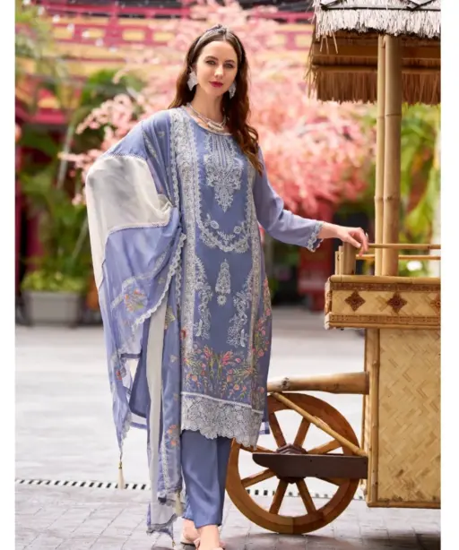 Purple Color Pakistani Readymade Kurta Set