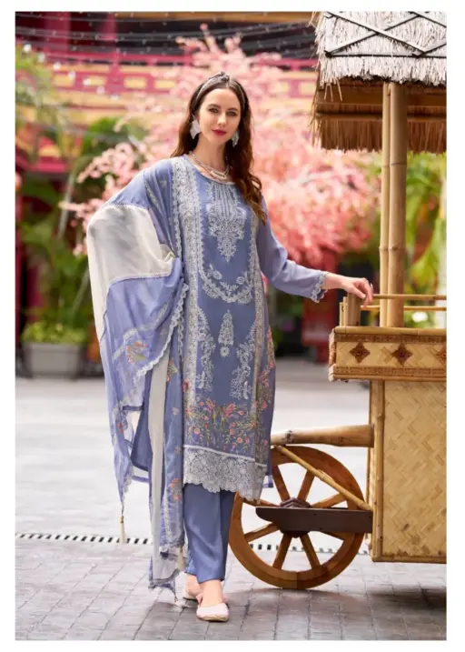 Purple Color Pakistani Readymade Kurta Set