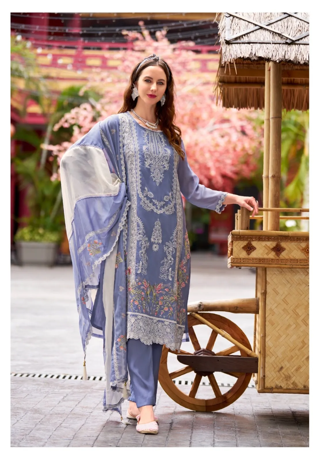 Purple Color Pakistani Readymade Kurta Set