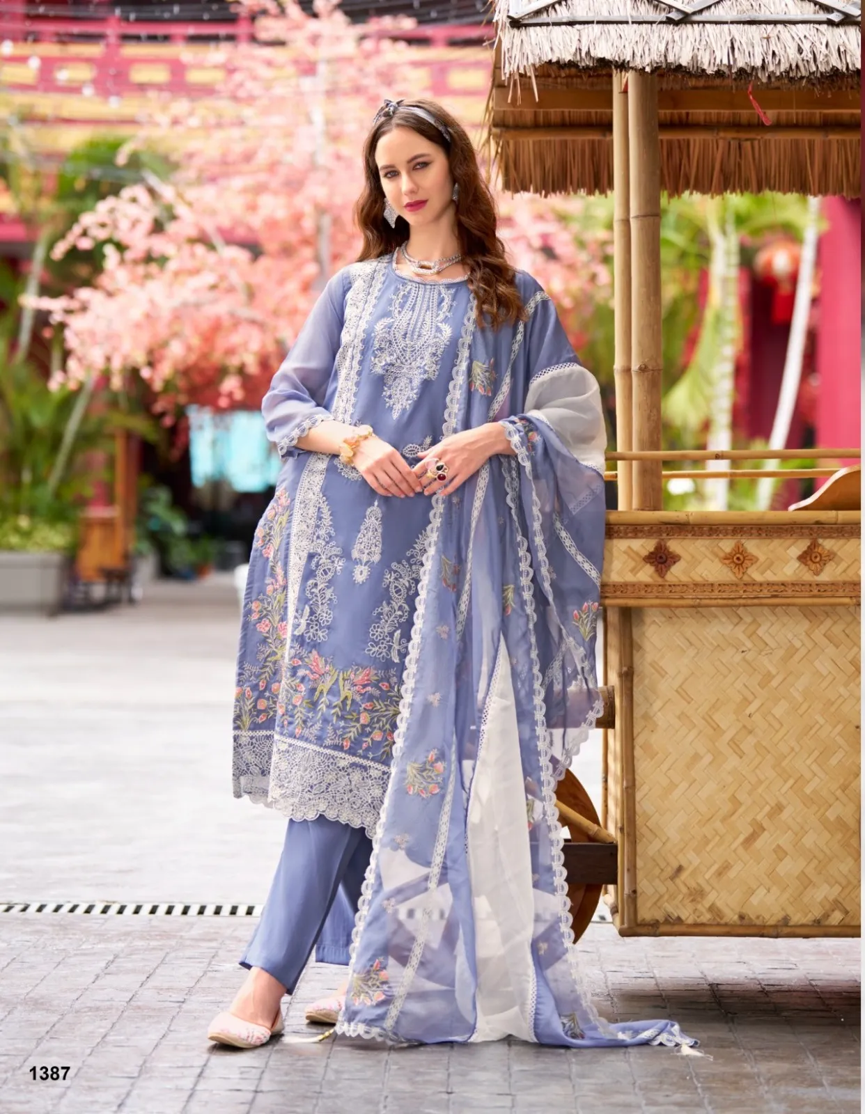 Purple Color Pakistani Readymade Kurta Set - Image 2