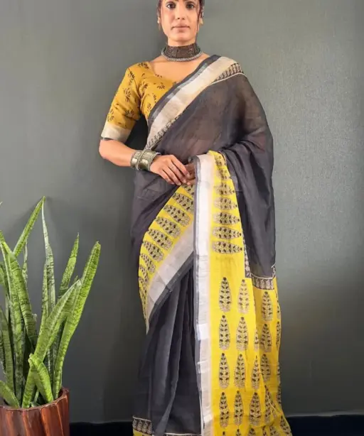 Ready to Wear Office Saree in Linen