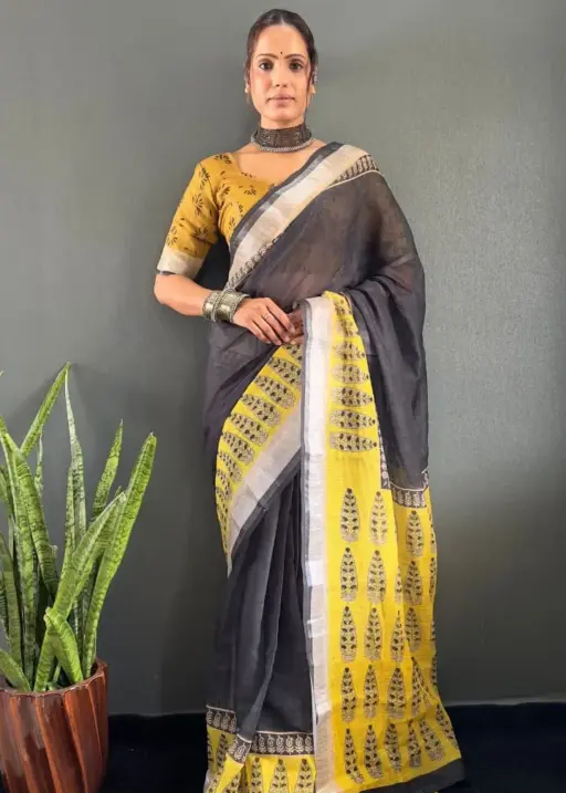Ready to Wear Office Saree in Linen