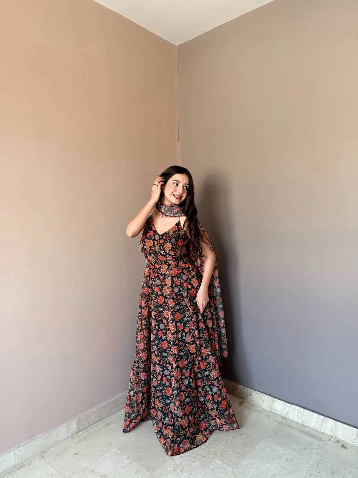 Sleeveless Gown Design for Party